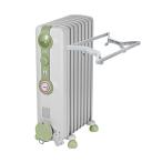 DeLonghi デロンギ オイルヒーター トップハンガー付き 810畳用 グリーン JR0812-GR