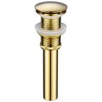 Cienica bus room drain, yellow copper. drainage ., drain stopper. pop up, overflow. not drain, Gold, BW03J-1