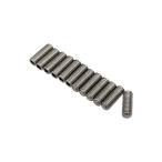 YJB PARTS  平先(Flat Point) ミリ規格弦高調整用イモネジ ステンレス 8mm 12本入り （メール便送料無料）