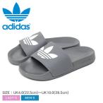 アディダス オリジナルス サンダル メンズ レディース ADILETTE LITE SLIDES ADIDAS ORIGINALS FU7592 グレー 靴 シューズ 海 川