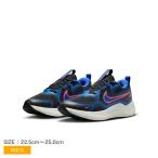 ナイキ スニーカー キッズ ジュニア 子供 コズミック ランナー NIKE HM4402 ブラック 黒 ブルー 青 靴 シューズ 子ども用 ロゴ