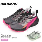 サロモン トレイルランニングシューズ レディース SENSE RIDE 5 W SALOMON L47314100 L47385900 ブラック 黒 グリーン 緑 靴
