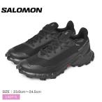 ショッピングランニングシューズ レディース サロモン トレイルランニングシューズ レディース ALPHACROSS 5 GTX W SALOMON L47310900 ブラック 黒 グレー 靴 シューズ 防水