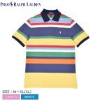 ポロ ラルフローレン ポロシャツ メンズ レディース コットンメッシュ マルチストライプ ポロシャツ POLO RALPH LAUREN 001 爆買