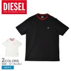 送料無料 ディーゼル 半袖Tシャツ メンズ T-JUST-POCKET-CROW DIESEL A096750BJAN ブラック 黒 ホワイト 白 トップス 半袖 Tシャツ 刺繍