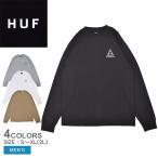 ハフ 長袖Tシャツ メンズ SET TT L／S TEE HUF TS01935 ブラック 黒 ホワイト 白 グレー ウエア トップス ロンT プリント ロゴ