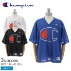 （半額以下） （半額以下） （ネコポス配送）チャンピオン 半袖 フットボールTシャツ メンズ C3-P308 CHAMPION ブランド スポーツ メッシュビッグロゴ Vネック