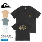 （ネコポス配送） クイックシルバー 半袖Tシャツ メンズ QUIKSILVER QST241012 ブラック 黒 ホワイト 白 トップス プリント ロゴ グラフィック 海 爆買