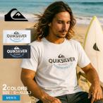 （ネコポス配送） クイックシルバー 半袖Tシャツ メンズ TYPED OUT ST QUIKSILVER QST251007 ブラック 黒 ホワイト 白 トップス ウェア 半袖 ロゴ 爆買