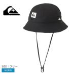 クイックシルバー ハット メンズ WR UV SURFTRIP BUCKET HAT QUIKSILVER QSA251714 ブラック 黒 帽子 ぼうし バケハ ロゴ 紫外線