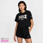 SALE (ネコポス配送) ナイキ 半袖レディース NSW OC VARZITY S/S TEE NIKE FZ2856 ブラック 黒 ウェア クロップド丈 クロップド半袖