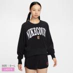 SALE ナイキ スウェット レディース ナイキコート ウィメンズ HRTGE フリース OOS GFX L/S クルー NIKE FQ2243 ブラック 黒 スエット