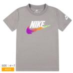ナイキ Tシャツ キッズ BRANDMARK SWOOSH TEE NIKE 86M843 グレー ウェア トップス グラデーション ロゴTシャツ クルーネック 爆買