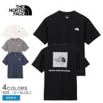 （ネコポス配送） ザ・ノース・フェイス 半袖Tシャツ メンズ ショートスリーブバンダナスクエアロゴティー THE NORTH FACE NT32446 ブラック 黒 白