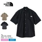 ザ・ノース・フェイス 半袖シャツ メンズ レディース ショートスリーブヌプシシャツ THE NORTH FACE NR22552 ベージュ ブラック