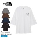 ザ・ノース・フェイス 七分袖Tシャツ メンズ クォータースリーブワンポイントロゴティー THE NORTH FACE NT32537 ホワイト 白 黒