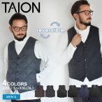 タイオン ダウンベスト メンズ シティ リバーシブル シングルボタン ダウンジレ TAION TAION-R003CI ブラック 黒 ネイビー 紺 秋