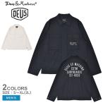 デウス エクス マキナ シャツジャケット メンズ TOMMY POPLIN SURF SHIRT DEUS EX MACHINA DMP255118 ホワイト 白 ブラック 黒