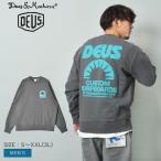 デウス エクス マキナ スウェット メンズ MELODIES CREW DEUS EX MACHINA DMF228372 グレー ウエア トップス 長袖 スエット ロゴ 爆買