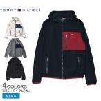 トミーヒルフィガー フリース メンズ MIXED MEDIA FLEECE HOODY TOMMY HILFIGER 151AF238 ブラック 黒 ネイビー 紺 ウエア ロゴ