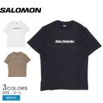 （ゆうパケット可） サロモン 半袖Tシャツ メンズ LOGO PERFORMANCE SS TEE SALOMON LC2245400 LC2245500 LC2245800 ブラック 黒 ホワイト 白 半袖