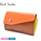 送料無料 ポール スミス コインケース メンズ レディース COIN WALLET PAUL SMITH M1A-7384-KDECOR ブラウン 茶 オレンジ コインケース セール
