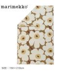 ショッピングマリメッコ マリメッコ 布団カバー Unikko Satiini デュベカバー 150×210cm MARIMEKKO 74685-618 ベージュ グリーン 緑 寝具 北欧 爆買