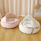 猫ハウス冬猫用ベッド暖かいもこもこ...