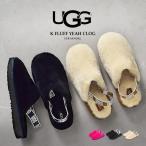 送料無料 アグ サンダル レディース キッズ ジュニア 子供 K フラッフ イヤー クロッグ UGG 1123633K 黒 白 ファー