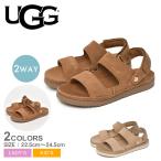 アグ サンダル レディース キッズ ジュニア 子供 UGG 1166713K ブラウン 茶 ベージュ 靴 シューズ スポーツサンダル ストラップサンダル ブランド 無地