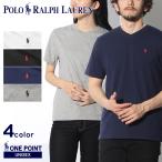 (ネコポス配送) ポロ ラルフローレン 半袖Tシャツ メンズ レディース ワンポイント Vネック 半袖Tシャツ POLO RALPH LAUREN ブラック 黒 白 紺 セール