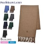 送料無料 ポロ ラルフローレン マフラー メンズ レディース ワンポイント リバーシブル マフラー POLO RALPH LAUREN PC0455 黒