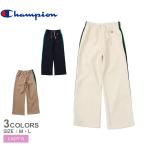 チャンピオン ロングパンツ レディース CHAMPION CW-B203 ホワイト 白 ネイビー 紺 ボトムス パンツ 長ズボン ロング丈 カーゴパンツ カーゴ ウエストゴム ロゴ