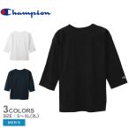 チャンピオン 長袖Tシャツ メンズ CHAMPION C5-B402 ホワイト 白 ブラック 黒 3／4スリーブ 七分袖 7分袖 4分の3丈 トップス Tシャツ ロンT フットボール 爆買