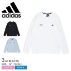 アディダス 長袖Tシャツ メンズ レディース ADIDAS JSY26 ブラック 黒 ホワイト 白 ウェア トップス Tシャツ カットソー ロングスリーブTシャツ ロンT 部屋着