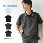 コロンビア ポロシャツ メンズ COLUMBIA AE0412 ホワイト 白 ネイビー 紺 ウェア ポロ カットソー 襟付き 衿付き トップス 半袖 カジュアル シンプル スポーツ