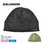 【ゆうパケット可】 サロモン ビーニー メンズ レディース SALOMON LC2022600 LC2122600 ブラック 黒 帽子 キャップ ツバ無し