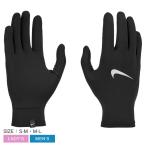  Nike бег перчатка мужской женский NIKE RN1064 черный чёрный защищающий от холода теплый зимний сенсорная панель соответствует смартфон функционирование уличный спорт бег 