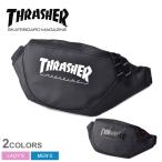 （20％以上OFF） スラッシャー ボディバッグ メンズ レディース ウエストバッグ THRASHER THR-121 ブラック 黒 ホワイト 白 ウエストポーチ 部活