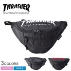 送料無料 スラッシャー ボディバッグ メンズ レディース ウエストバッグ THRASHER THR-145  ウエストポーチ ショルダー 刺繍