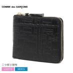コムデギャルソン 財布 メンズ レディース COMME des GARCONS SA7100EL ブラック 黒 コンパクト財布 二つ折り ラウンドファスナー カード入れ 小物 ブランド