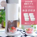 送料無料 かき氷器 Z-MALL限定カラー 電動 製氷カップ2個 ふわふわ とろ雪 レシピブック付き かき氷機 ドウシシャ 電動式 とろゆき カキ氷 返品不可