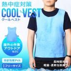クーポン利用で450円 クールベスト 冷感 ひんやり 暑さ対策 冷却 シンプル 着るだけ ゆうパケット可 冬