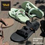 テバ サンダル レディース ユニバーサル スライド TEVA 1124230 ブラウン ミントグリーン テヴァ スポーツサンダル
