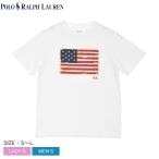 (ネコポス配送)ポロ ラルフローレン 半袖Tシャツ メンズ レディース フラグ コットン ジャージー Tシャツ POLO RALPH LAUREN 白 爆買