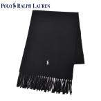 （ネコポス配送） ポロ ラルフローレン マフラー メンズ レディース クラシック カシミヤ スカーフ POLO RALPH LAUREN PC0459 ブラック 黒 防寒