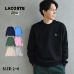 ラコステ スウェット メンズ L/S CTN FLEECE SWEAT LACOSTE SH9608 ホワイト 白 ブラック 黒 ウェア 長袖 トップス トレーナー