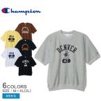 ショッピングチャンピオン tシャツ チャンピオン 半袖Tシャツ メンズ リバースウィーブ ハーフスリーブクルーネックスウェットシャツ CHAMPION C3-Z006 ブラック 黒