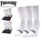 スラッシャー 靴下 メンズ THRASHER TH-SX212 ブラック 黒 ホワイト 白 3足セット 3足組 ウエア ブランド ソックス スニーカーソックス スニソ ストリート