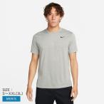 （ネコポス配送） ナイキ 半袖Tシャツ メンズ Dri-FIT フィットネス Tシャツ NIKE DX0990 グレー ウェア トップス カットソー クルーネック 速乾